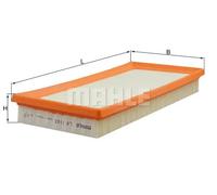 Filtro aria Cartuccia filtro LX 1143 MAHLE per FIAT LANCIA ALFA ROMEO PROTON