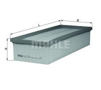 Knecht LX 1211 - Filtro Aria, arancia