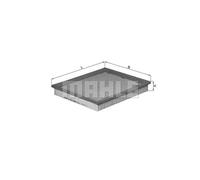 Filtro aria MAHLE KNECHT LX 1272