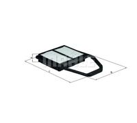 Filtro aria KNECHT LX 1562