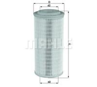 Filtro aria Cartuccia filtro LX 1595 KNECHT per AUDI A2