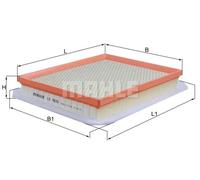 Filtro aria Cartuccia filtro LX 1926 MAHLE per OPEL ASTRA H GTC ASTRA H