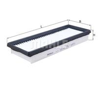 Filtro aria Cartuccia filtro LX 2034 KNECHT per SMART FORTWO Coupé FORTWO Cabrio
