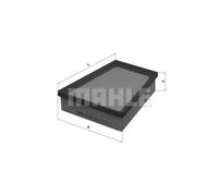 Filtro aria Cartuccia filtro LX 2631 KNECHT per RENAULT MERCEDES-BENZ
