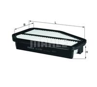 Filtro aria Cartuccia filtro LX 2797 MAHLE per HONDA CIVIC VIII Hatchback