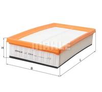 Filtro aria Cartuccia filtro LX 3344 KNECHT per FORD TRANSIT CONNECT