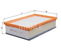 Filtro aria Cartuccia filtro LX 3503 MAHLE per VW AUDI SEAT SKODA CUPRA FORD