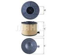 Filtro aria Cartuccia filtro LX 4411 MAHLE per AUDI A5 Cabriolet A5 Sportback A5