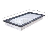 Filtro aria Cartuccia filtro LX 4423 MAHLE per DODGE JEEP