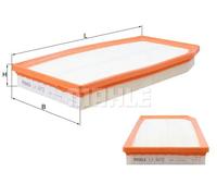 Filtro aria Cartuccia filtro LX 4872 MAHLE per MERCEDES-BENZ CLASSE E Coupé CLS