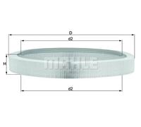 Filtro aria Cartuccia filtro LX 61 KNECHT per MERCEDES-BENZ 190 124 Tre volumi