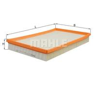 Filtro aria Cartuccia filtro LX 614 KNECHT per OPEL VECTRA B Hatchback VECTRA B