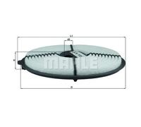 Filtro aria Cartuccia filtro LX 733 KNECHT per TOYOTA COROLLA CARINA V