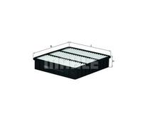 Filtro aria Cartuccia filtro LX 843 MAHLE per PROTON MITSUBISHI