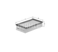 Filtro aria Cartuccia filtro LX 933/2 KNECHT per RENAULT NISSAN