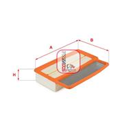 Filtro aria Cartuccia filtro S 3604 A SOFIMA per OPEL FIAT