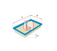 Filtro aria Cartuccia filtro S 8930 A SOFIMA per FIAT CINQUECENTO SEICENTO / 600