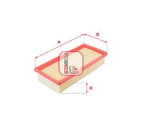 Filtro aria Cartuccia filtro S 9012 A SOFIMA per FIAT LANCIA