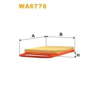 Filtro aria Cartuccia filtro WA6776 WIX FILTERS per SKODA VW