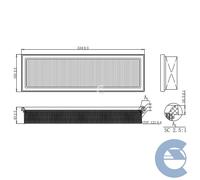 Filtro Aria Citroen C2 Enterprise (jg) Fa0121 1444cz Bremsi