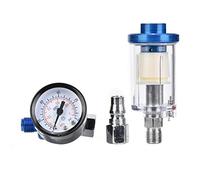 Filtro aria compressa con separatore d'acqua, Mini regolatore di pressione dell'aria da 1/4 di pollice, filtro di trappola in linea for strumento aerografo a spruzzo