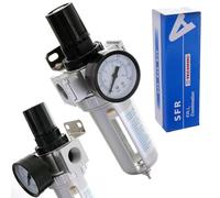Filtro aria compressa Unità di manutenzione riduttore di pressione regolatore per compressore 1/2"