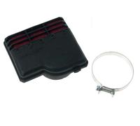 Filtro aria da corsa Malossi E9, SHA 13, per Piaggio Ciao/ PX/ SI / Bravo/ Superbravo/ Grillo/ Boss connettore: 50 mm, nero, rosso.