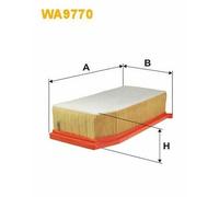 WA9770 FILTRO ARIA PER Renault Clio IV Grandtour KH 1.2 TCe 120 87 KW 118 CV