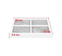 Filtro Aria Depurazione Antiodore 82 x 82 mm Per Frigorifero LG
