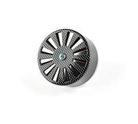 Filtro Aria diritto passaggio aria variabile d.35mm carbone