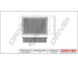 Filtro Aria DP1110.10.0491 Per FORD, MAZDA