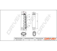 Filtro Aria Drve+ DP1110.10.0014 Per ALPINA, BMW, LAND ROVER, MG, ROVER