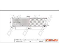 Filtro Aria Drve+ DP1110.10.0016 Per FIAT, LANCIA, ZASTAVA