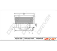 Filtro Aria Drve+ DP1110.10.0032 Per FORD, MAZDA, VOLVO