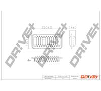 Filtro Aria Drve+ DP1110.10.0086 Per DAIHATSU, SUBARU, TOYOTA