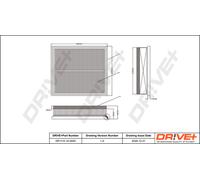 Filtro Aria Drve+ DP1110.10.0093 Per Nissan, Opel, Renault, Vauxhall