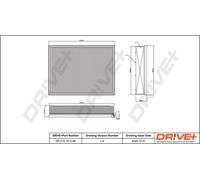 Filtro Aria Drve DP1110.10.0146 Per MERCEDES-BENZ, VW