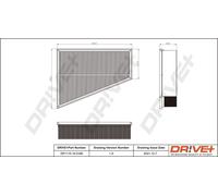 Filtro Aria Drve+ DP1110.10.0160 Per FORD,VOLVO