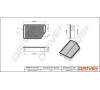 Filtro Aria Drve+ DP1110.10.0181 Per HYUNDAI, KIA