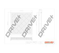 Filtro Aria Drve+ DP1110.10.0191 Per CHEVROLET, OPEL, VAUXHALL