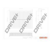 Filtro Aria Drve DP1110.10.0195 Per FIAT, OPEL, VAUXHALL