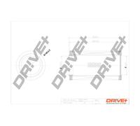 Filtro Aria Drve+ DP1110.10.0204 Per CHRYSLER, FIAT, LANCIA
