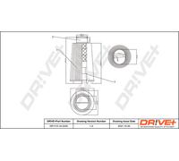 Filtro Aria Drve DP1110.10.0229 Per MERCEDES-BENZ