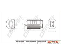 Filtro Aria Drve+ DP1110.10.0247 Per INFINITI, MERCEDES-BENZ