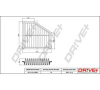 Filtro Aria Drve+ DP1110.10.0561 Per LEXUS, LOTUS, TOYOTA