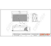 Filtro Aria Drve+ DP1110.10.0594 Per MITSUBISHI, NISSAN, RENAULT
