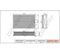 Filtro Aria Drve+ DP1110.10.0601 Per VW
