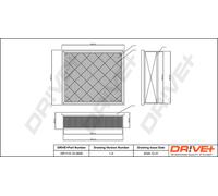 Filtro Aria Drve+ DP1110.10.0609 Per FORD, VOLVO