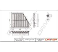 Filtro Aria Drve+ DP1110.10.0638 Per HYUNDAI
