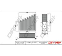 Filtro Aria Drve+ DP1110.10.0673 Per SEAT, SKODA, VW